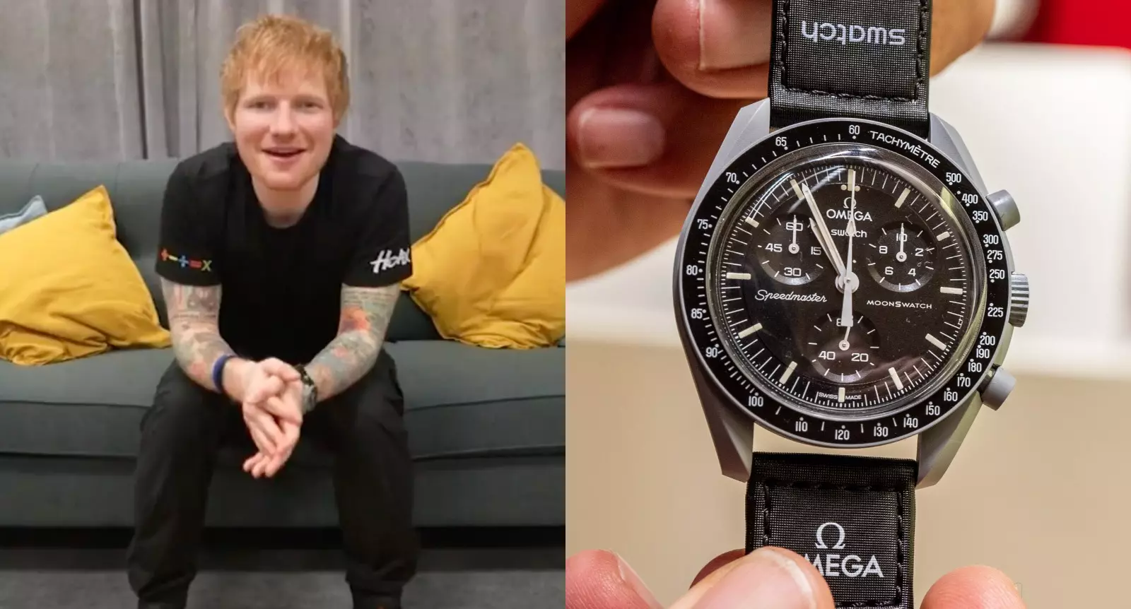 Ed Sheeran zeigt, dass Hardcore-Uhrensammler auf der MoonSwatch stehen